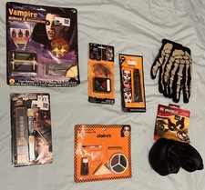 Lot of 7 New Halloween Makeup Kits Skeleton Gloves Ninjago Hands Lot 1660