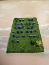 1 Micro Cemetery Graveyard wargaming scenery terrain 30 Headstones 2x3"