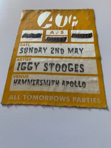 IGGY POP & THE STOOGES Rare Gig Pass London Raw Power  - Picture 2 of 2