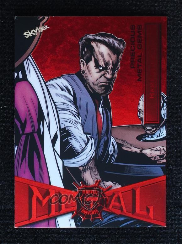 2022 Upper Deck Marvel Metal Universe Spider-Man PMG Red /100 Hammerhead #30 1b8