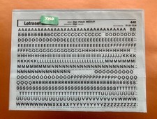 LETRASET 441 FOLIO MEDIUM 24 pt transfer lettere di grattugia