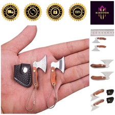 2 Pack Mini Multitool Keychain with Axe Design - Safe and Portable Cutter
