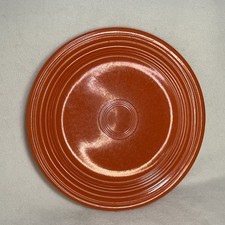 Vintage Fiestaware Orange Plate Fiesta 9.25” Glaze Flaw. See Description