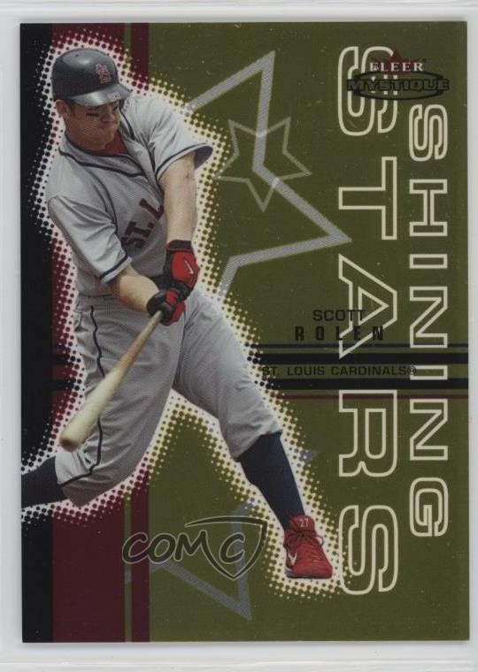 2003 Fleer Mystique Shining Stars Gold 138/192 Scott Rolen #12SS HOF 04br