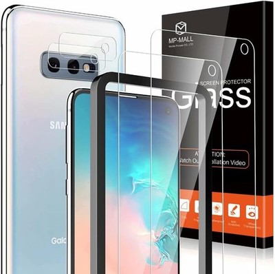 2PCS Tempered Glass Screen Protector & Camera Lens Protector for Samsung Galaxy