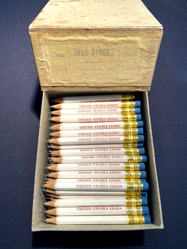 SS United States Box Of Score Card Pencils