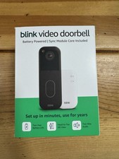 Blink Video Doorbell Battery 2nd Generation w/Sync Module Black - New
