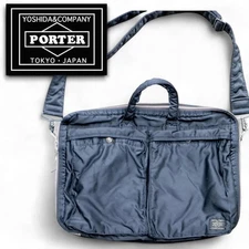 PORTER Yoshida Tanker 2WAY Briefcase Shoulder Business Bag Black Japan F/S