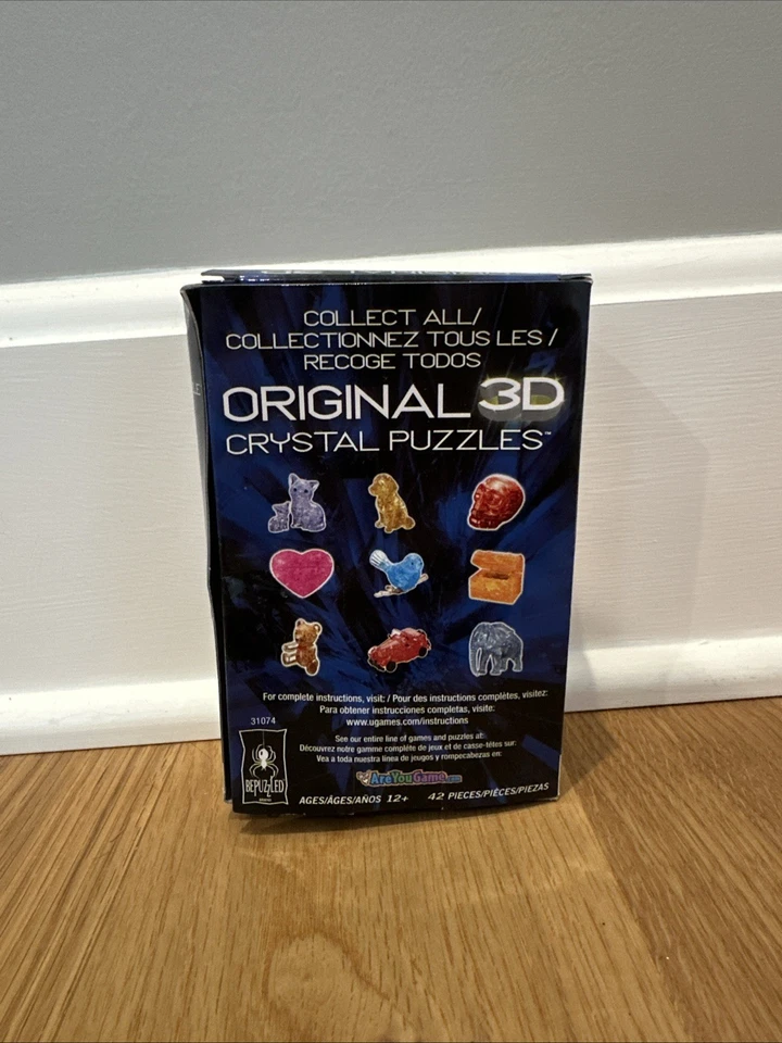 Puzzle Búho Cristal 3D Original Nivel 1 Con Caja, Tarjeta Y Bolsa Sin Abrir Foto 3 de 4