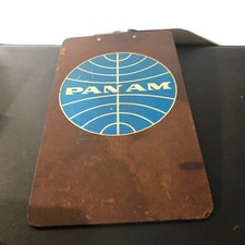 Vintage Pan AM Service Clipboard Masonite Board