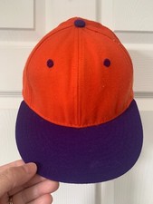DeLong Vintage Orange Blue 6 7/8 Hat NWOT