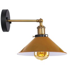 Modern Industrial Wall Light Fitting Adjustable Metal Shade E27 Indoor Light