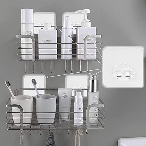 Shower Caddy Adhesive Replacement Stickers Hooks Adhesive Pack of 10