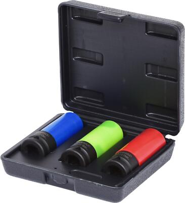 KS TOOLS 1/2'' Alu-Felgen Kraft-Stecknuss-Satz robust, 3-tlg