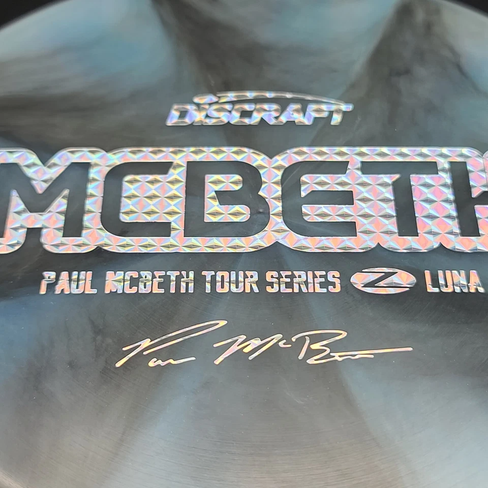 Discraft Z Luna 170-2g 2020 McBeth Tour Series Black Blue Smoky Swirls Rare - Image 4 of 4