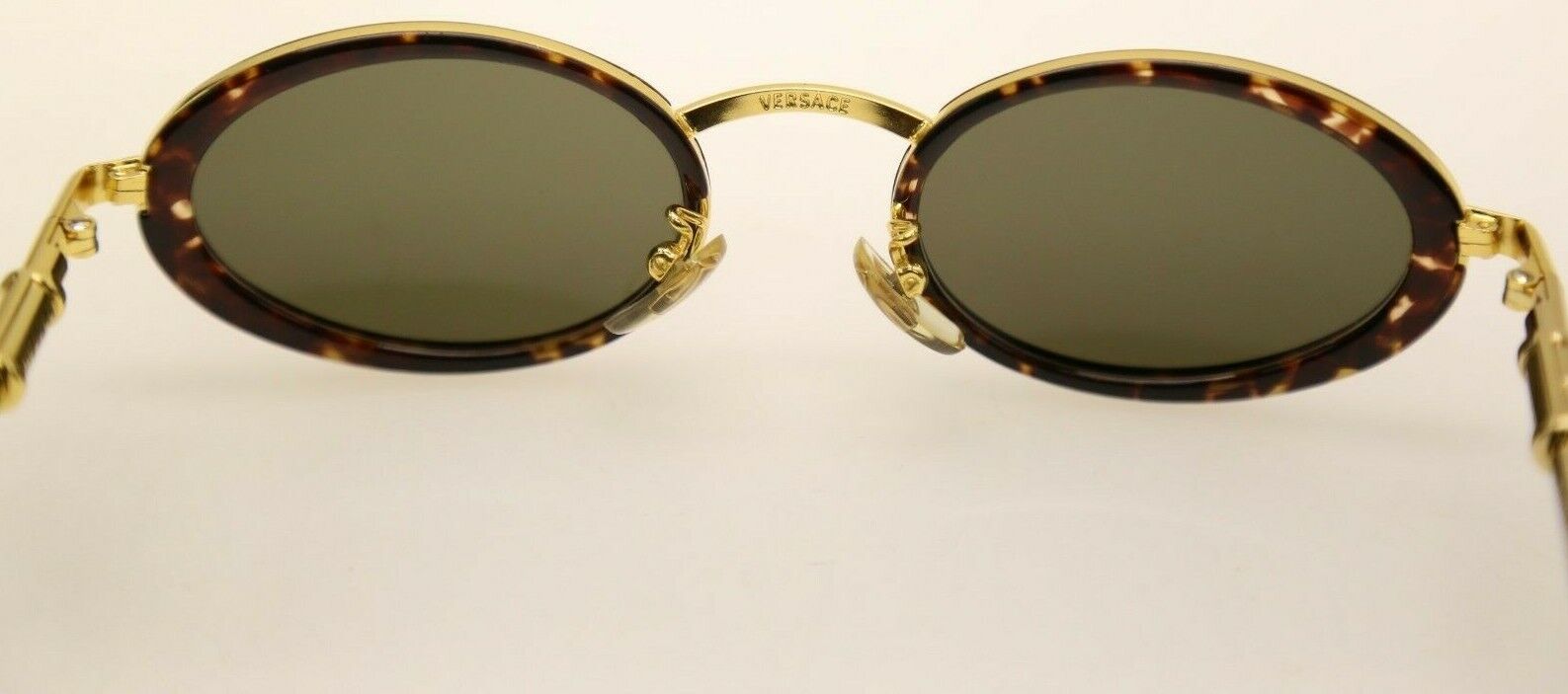 GIANNI VERSACE Sunglasses X13 Vintage Oval Gold Baroque Medusa 