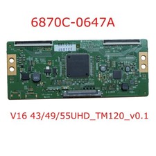 6870C-0647A V16 434955UHD_TM120_v0.1 lg tv t con placa tarjeta lógica buena prueba