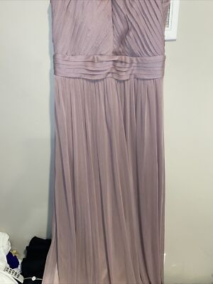 Birdy Grey Women's High Neck Pleated Maxi Bridesmaid Dress Mauve Long sz XS  | eBay