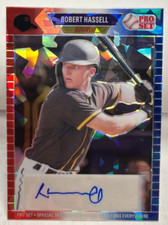 Robert Hassell 2021 Leaf Pro Set Metal Red Blue Crystal XRC Autograph Auto#d 3/3