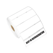 3.5" x 1" Direct Thermal Label - Compatible with Rollo Label Printer & Zebra ...