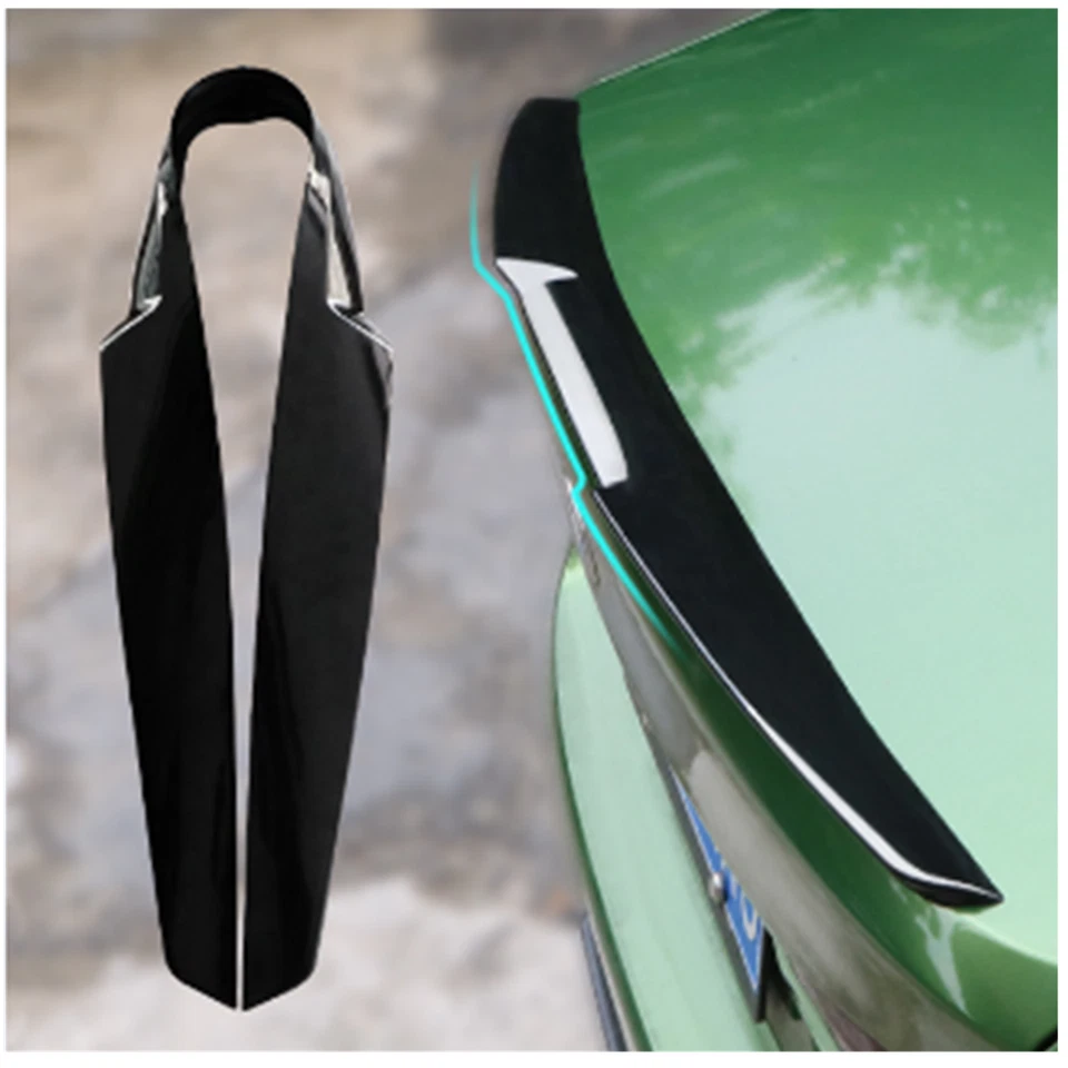 Alerón trasero negro con ala suave para techo de coche universal 120x8,5 cm Foto 3 de 4