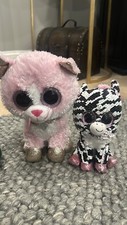 Ty Beanie Baby Duo Fiona + Zoey Cat Plush