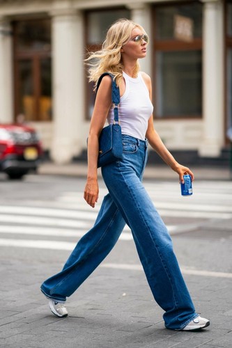 J Brand x Elsa Hosk Monday Wide-Leg 
