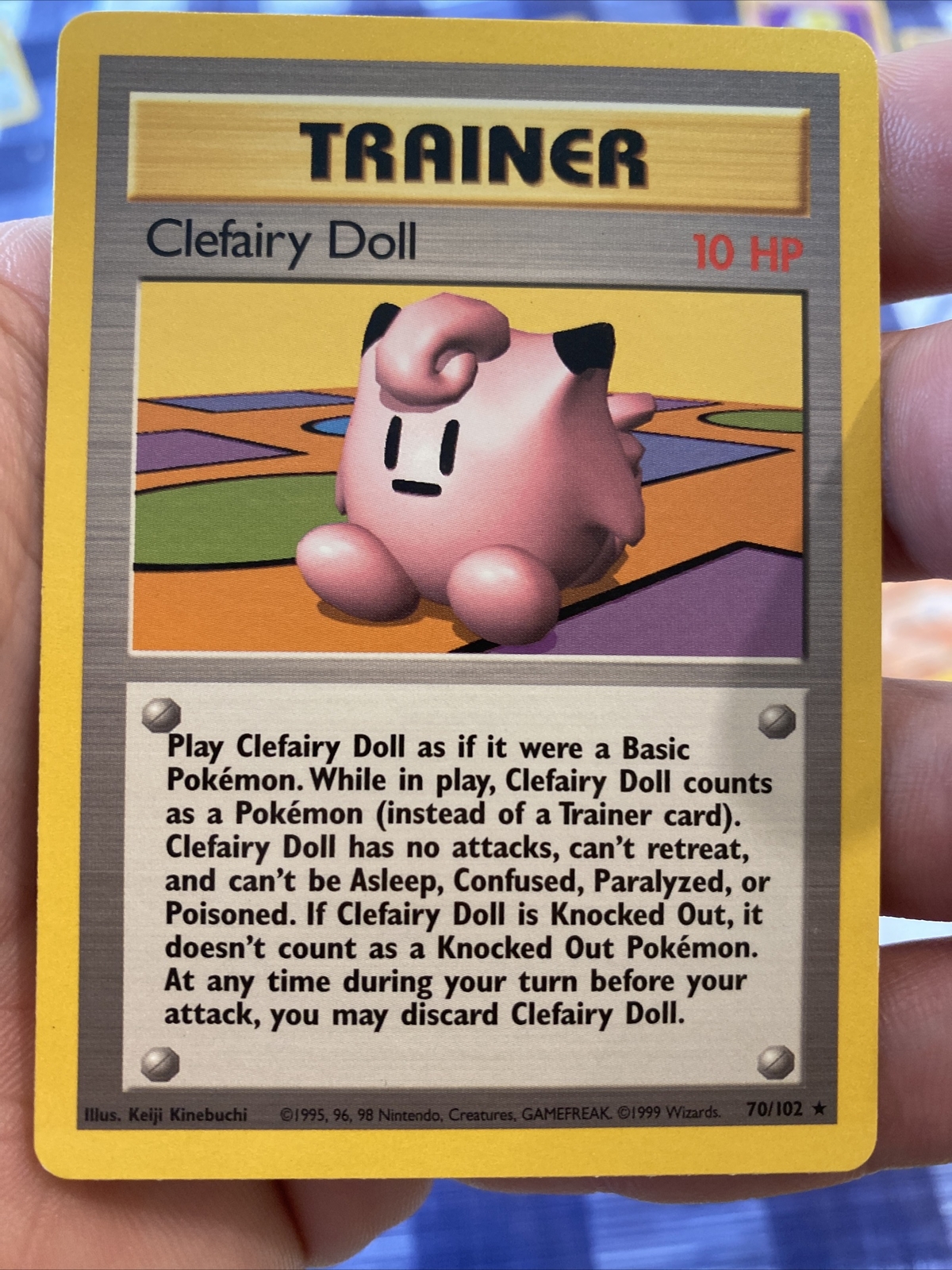 Pokemon Card - Base 70/102 - CLEFAIRY DOLL (rare) - NM/Mint
