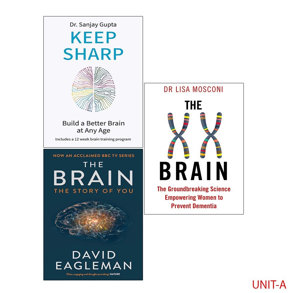 Keep Sharp, The Brain & The XX Brain 3 Books Collection Set Paperback NEW