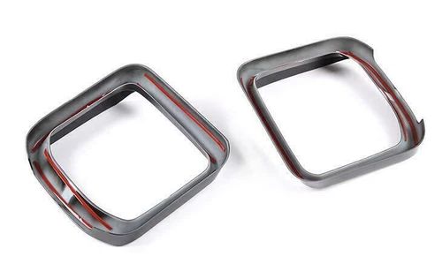 Cubierta de visera de lluvia con espejo retrovisor lateral negro ABS para Land Rover Defender 2020-2025 - Imagen 9 de 10