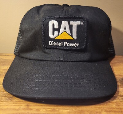 CAT Diesel Power Hat Black, White Caterpillar, Power Equipment