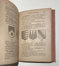 ARALDICA-NOBILTA'-ANTICO MANUALE-VOCABOLARIO ARALDICO-HOEPLI-1897-ILLUSTRATO