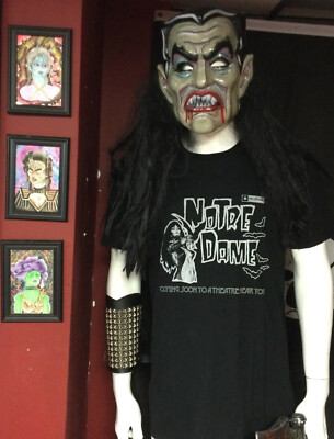Notre Dame - Coming To A Theatre Near You Silkscreen Printed T Shirt KISS
