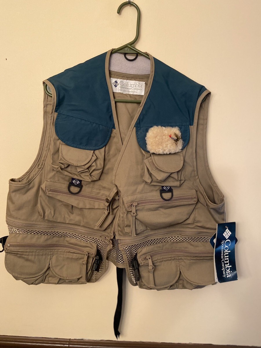 Columbia Bighorn II Fly Fishing Vest PFG XL With Sherpa Fleece