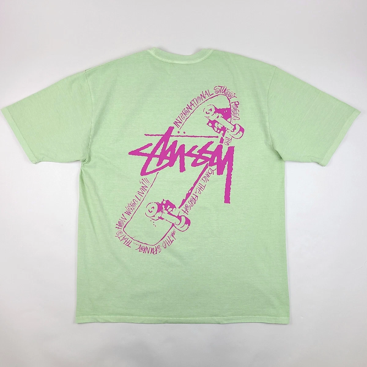 green stussy t shirt