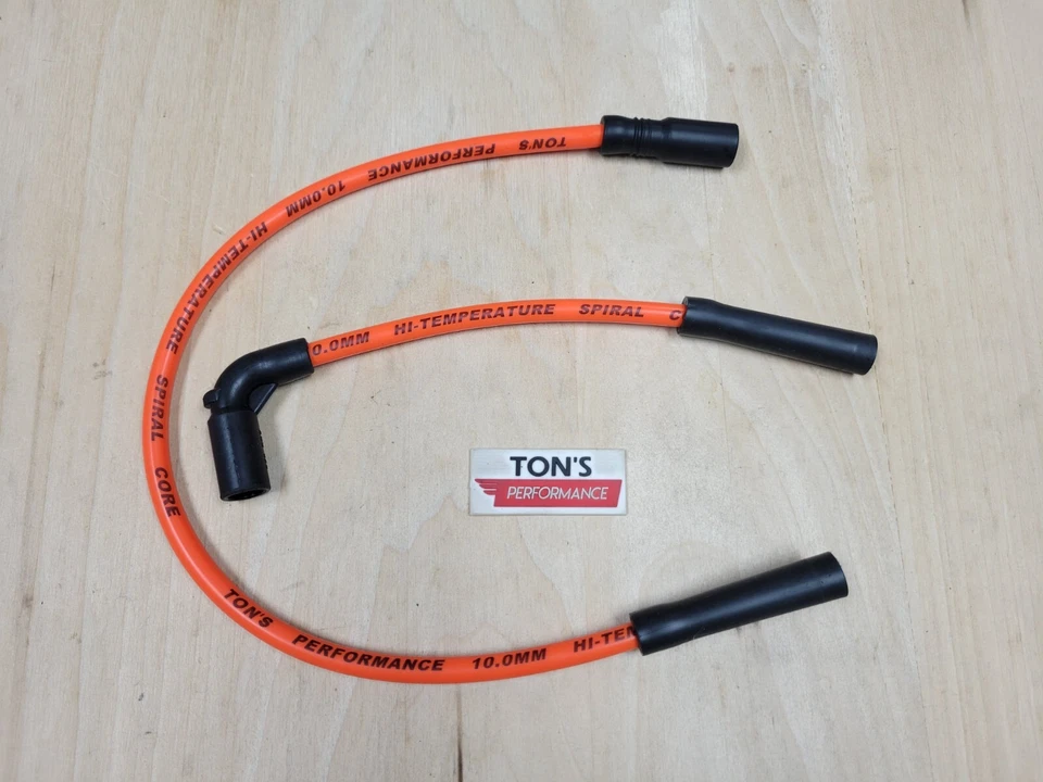 10mm Toneladas Naranja Harley Davidson Sportster XL 07-17 Bujía y cables 883 1200 Foto 3 de 4