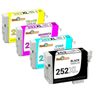 252 XL T252XL Remanufactured Tinta Para Epson WorkForce WF-7620 WF-7710  WF-7720 | eBay