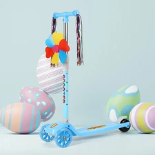Scooter for Kids 3 Light Up Wheels Kids Kick Scooter Adjustable Foldable Blue