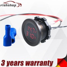 DC 12V-24V LED Digital Voltmeter Spannungsanzeige Für Auto Motorrad LKW Boot