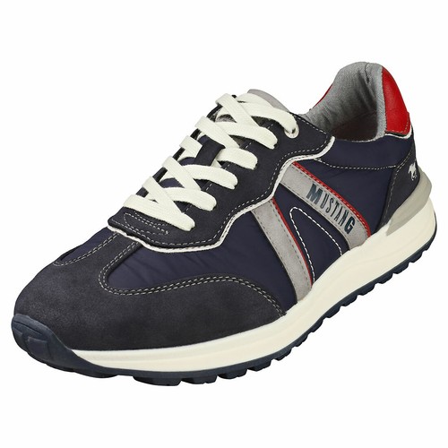 Mustang Low Top Tenis Para Hombre Azul Marino Sintético & Zapatillas eBay