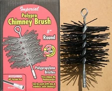 IMPERIAL 8" Round Poly Chimney Brush Heavy Duty NEW! FREE USA SHIPPING! 
