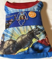 Boys 6/7 New Superman Pajama Set Flannel