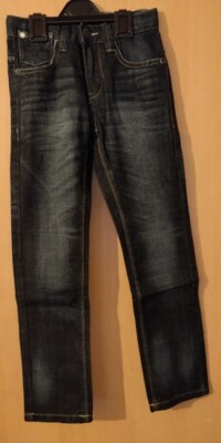 Jungen HERE+THERE Kinder blaue Jeans volle Länge BRANDNEU Größen - 12