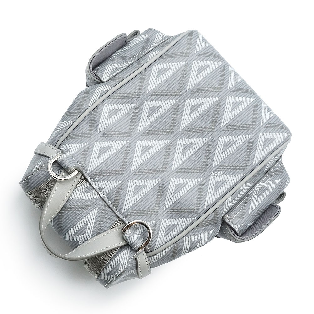 Christian Dior 2HTWS018CDP CD Diamond Hit the Road PVC Gray Shoulder Bag image 7