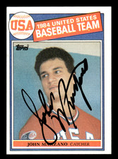 John Marzano USA Baseball 1985 Topps Auto Autograph #399 SIGNED w/COA