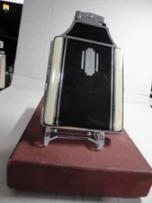 C 1930. RONSON/AMW.RONSON MASTERCASE . CHROM,BLACK ENAMEL.VERY RARE MINIMUM USE