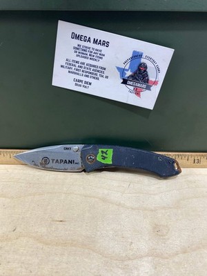 CRKT 2522 Burnley Design #42. Light usage. Customized. Resharpened. Super Dirty.