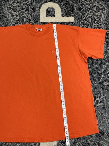Vintage Nike Shirt Mens X-Large Orange Swoosh Logo Made USA 90s Crewneck Tee by Nike, Size XL, $30 - Photo 6