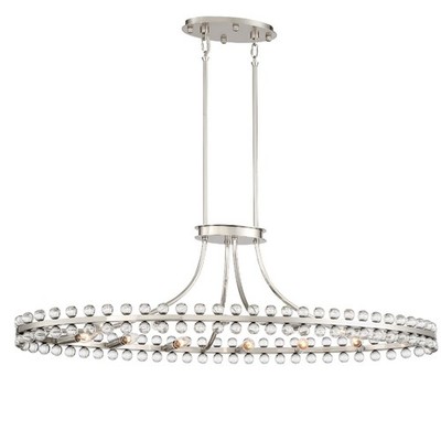 Crystorama Lighting Group CLO-8897 Clover 12 Light 45''W Linear - Nickel