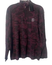 UNRL Barstool Sports 1/4 Zip Pullover Men Sz Small Purple Camo Camouflage Golf